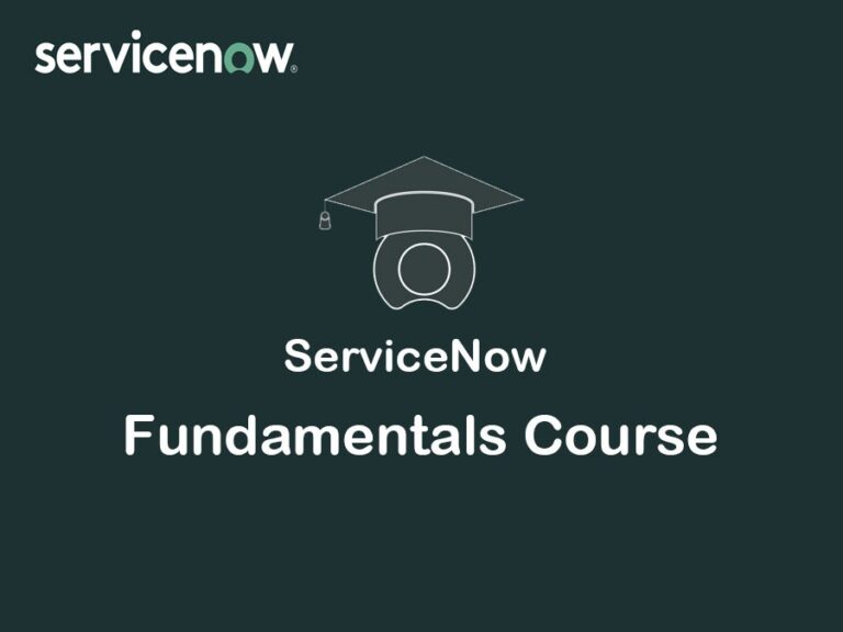 ServiceNow Fundamentals